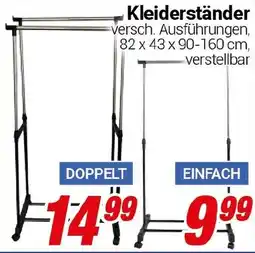 CENTERSHOP Kleiderständer DOPPELT Angebot