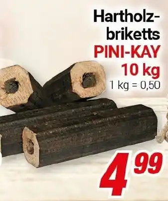 CENTERSHOP Hartholzbriketts PINI-KAY Angebot