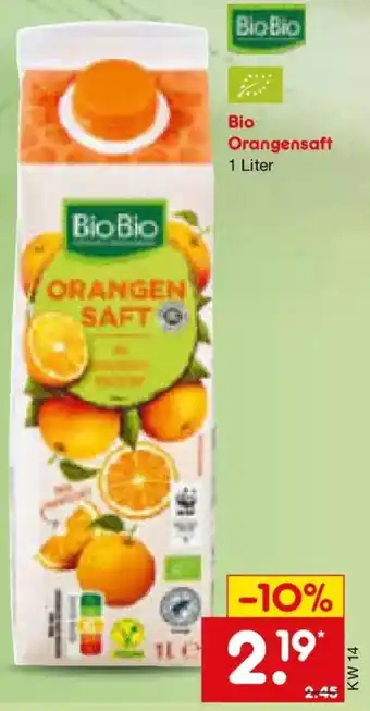 Netto Marken-Discount Bio Orangensaft Angebot