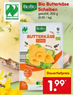 Netto Marken-Discount Bio Butterkäse Scheiben Angebot