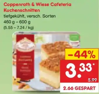 Netto Marken-Discount Coppenrath & Wiese Cafeteria Kuchenschnitten Angebot