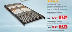 Matratzen Concord Vitalis lattenrost vitalis 46 plus Angebot