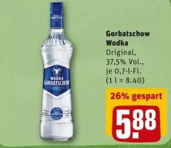 REWE City Gorbatschow Wodka 0,7L Angebot