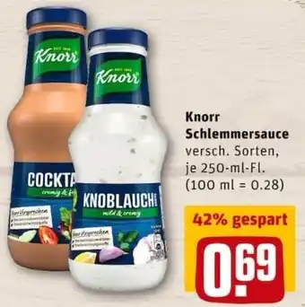 REWE City Knorr Schlemmersauce 250ml Angebot