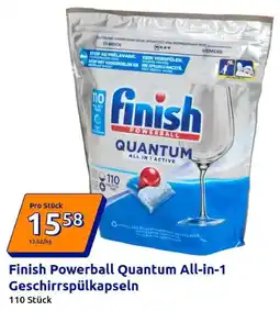 Action Finish Powerball Quantum All-in-1 Geschirrspülkapseln Angebot