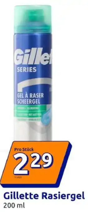 Action Gillette Rasiergel Angebot