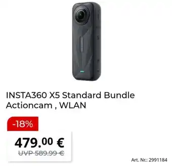 MediaMarkt INSTA360 X5 Standard Bundle Actioncam, WLAN Angebot
