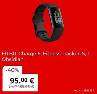 MediaMarkt FITBIT Charge 6, Fitness Tracker, S, L, Obsidian Angebot