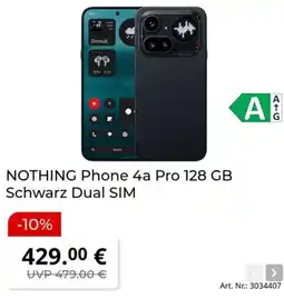 MediaMarkt NOTHING Phone 4a Pro 128 GB Schwarz Dual SIM Angebot