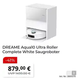 MediaMarkt DREAME Aqua10 Ultra Roller Complete White Saugroboter Angebot