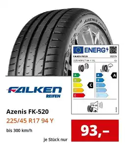 Reifen1+ FALKEN REIFEN Azenis FK-520 Angebot