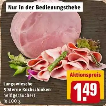 REWE City Langewiesche 5 Sterne Kochschinken 100g Angebot