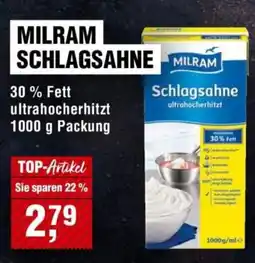 Handelshof Milram schlagsahne Angebot