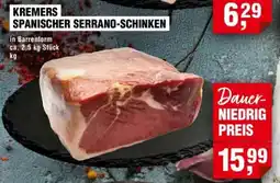 Handelshof Kremers spanischer serrano-schinken Angebot