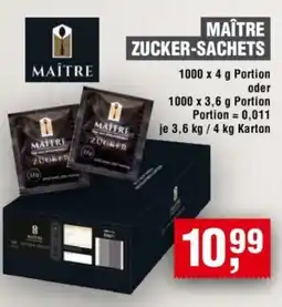 Handelshof Maître zucker-sachets Angebot