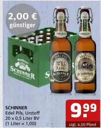 Getränke Quelle Schinner Edel Pils Angebot