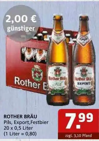 Getränke Quelle Rother Bräu Pils Angebot