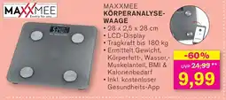 KODi MAXXMEE KÖRPERANALYSE- WAAGE Angebot