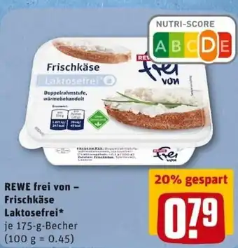 REWE City Rewe frei von Frischkäse Laktosefrei 175g Becher Angebot