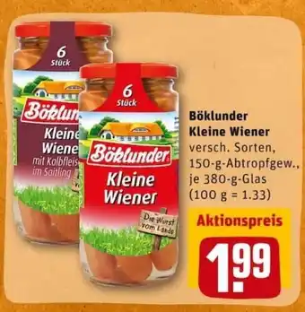 REWE City Böklunder Kleine Wiener 380g Angebot