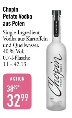Galeria Markthalle Chopin Potato Vodka aus Polen Angebot