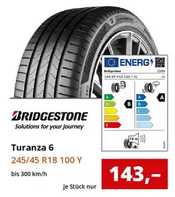 Reifen1+ BRIDGESTONE Turanza 6 Angebot