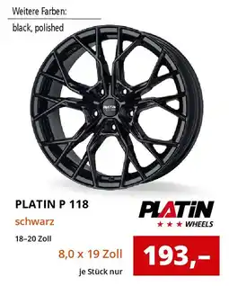 Reifen1+ PLATIN P 118 schwarz Angebot