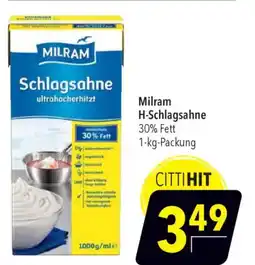 CITTI Markt Milram H-Schlagsahne Angebot