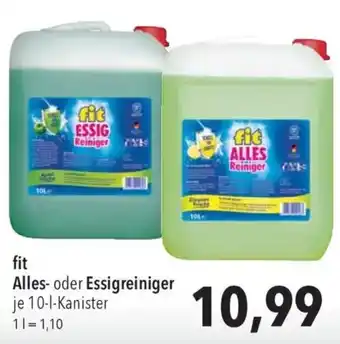 CITTI Markt fit Alles- oder Essigreiniger Angebot