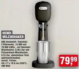 Handelshof Hendi milchshaker Angebot