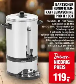 Handelshof Bartscher rundfilter kaffeemaschine pro II 100T Angebot