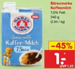 Netto Marken-Discount Bärenmarke Kaffeemilch Angebot