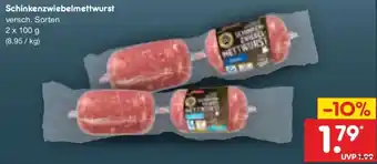Netto Marken-Discount Schinkenzwiebelmettwurst Angebot