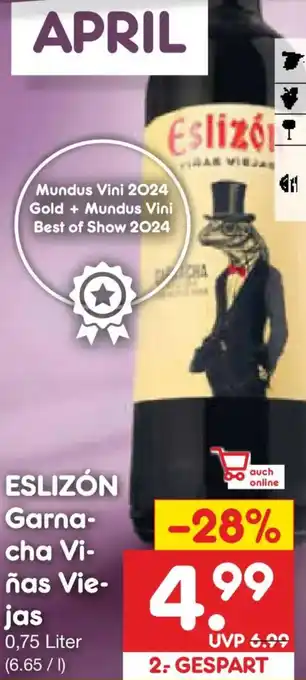 Netto Marken-Discount ESLIZÓN Garnacha Viñas Viejas Angebot