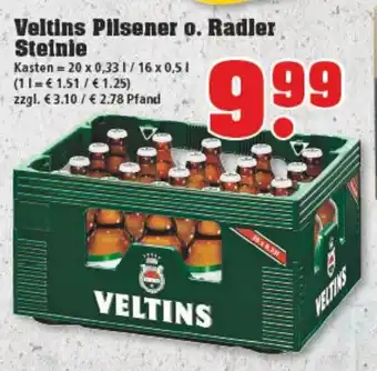 trinkgut Veltins Pilsener o. Radler Steinie Angebot