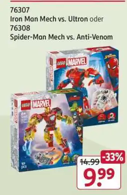 Rossmann Iron Man Mech vs. Ultron oder Spider-Man Mech vs. Anti-Venom Angebot