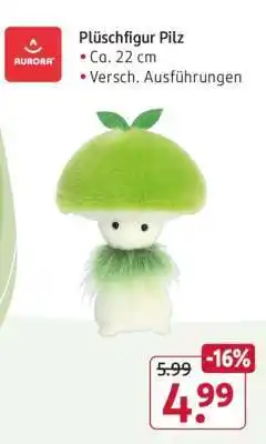 Rossmann Plüschfigur Pilz Angebot