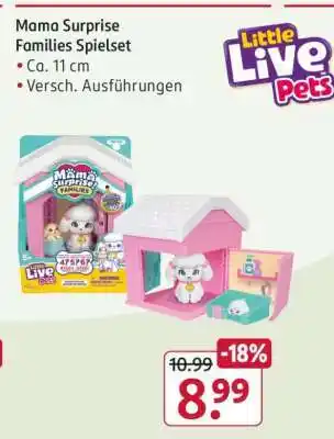 Rossmann Mama Surprise Families Spielset Angebot