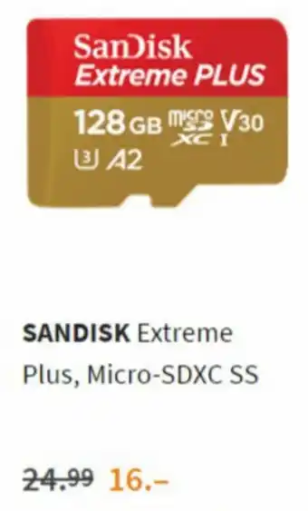 Saturn SanDisk micro-SDXC SS Extreme Plus 128Gb Angebot