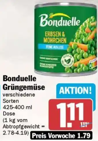 AEZ Bonduelle Grüngemüse Angebot