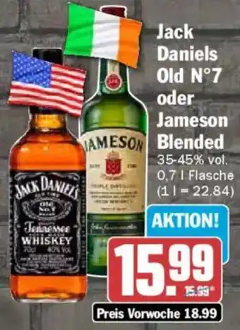 AEZ Jack Daniels Old N°7 oder Jameson Blended Angebot