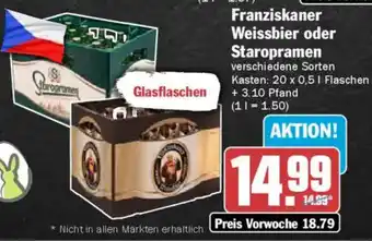 AEZ Franziskaner Weissbier oder Staropramen Angebot