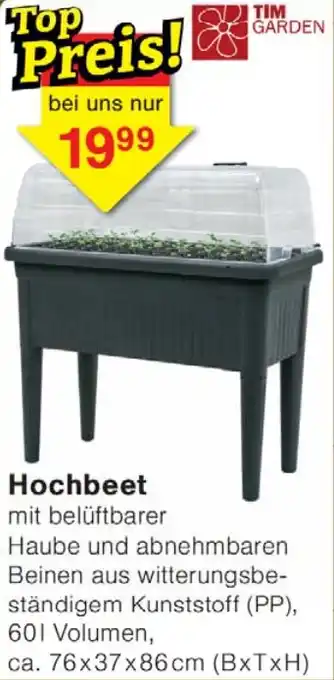 Wiglo Wunderland TIM GARDEN Hochbeet Angebot