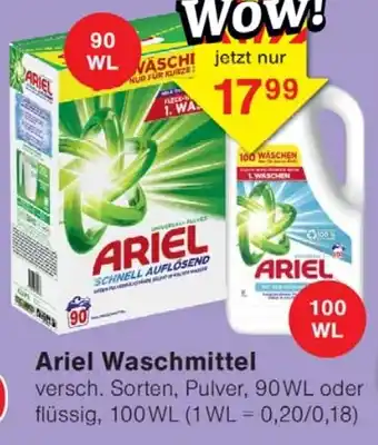 Wiglo Wunderland Ariel Waschmittel Angebot