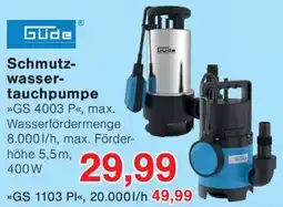 Wiglo Wunderland Güde Schmutzwasser tauchpumpe Angebot