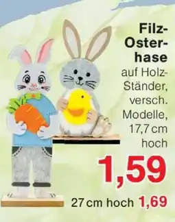 Wiglo Wunderland Filz- Osterhase Angebot