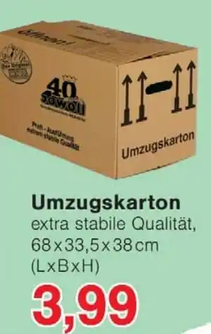 Wiglo Wunderland Umzugskarton Angebot