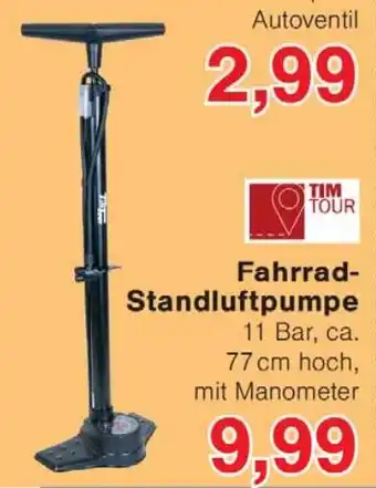 Wiglo Wunderland TIM TOUR Fahrrad- Standluftpumpe Angebot