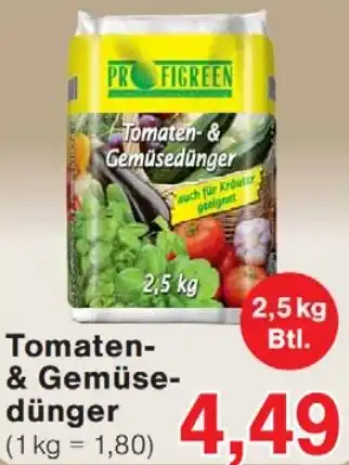 Wiglo Wunderland PROFIGREEN Tomaten-& Gemüsedünger Angebot