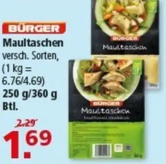 Multi Markt BÜRGER Maultaschen Angebot